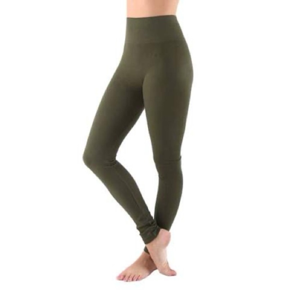 Olive High Active Waist Leggings